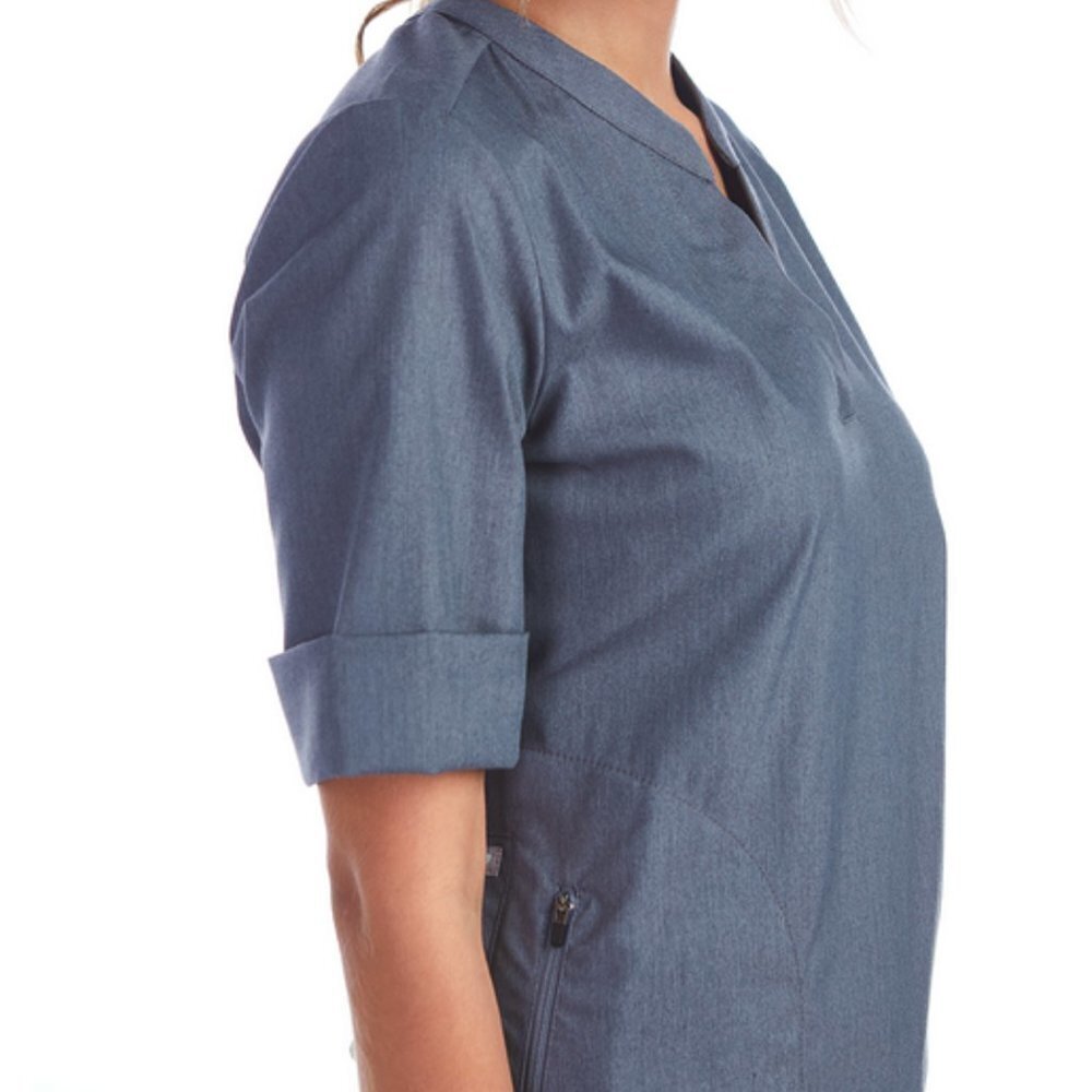 Hoopek Women's Hevea Scrub Top Navy - S